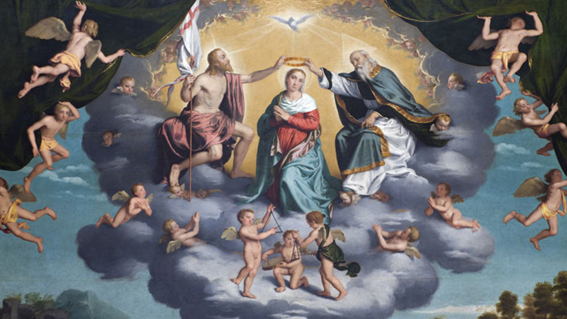 Azizler, Melekler, Meryem Ana, İsa resim
